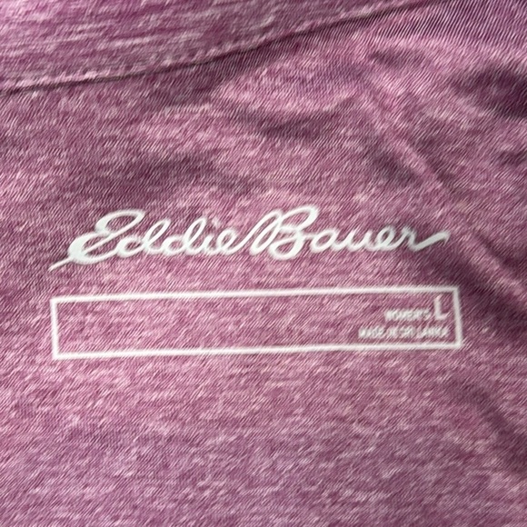 Eddie Bauer Performance 1/2 Zip Top Jacket Lightweight Purple Large Exercise - Picture 8 of 8